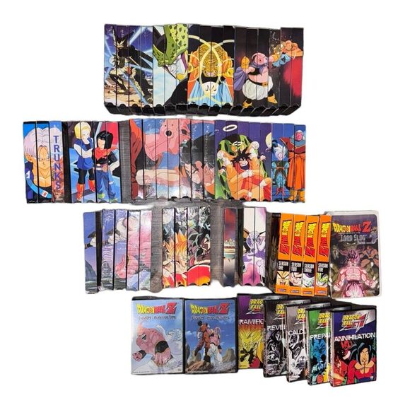 Dragon Ball Z Uncut VHS Tapes / Huge Lot VHS Collection & Movies /DVDs Seasons 1 - Picture 2 of 16